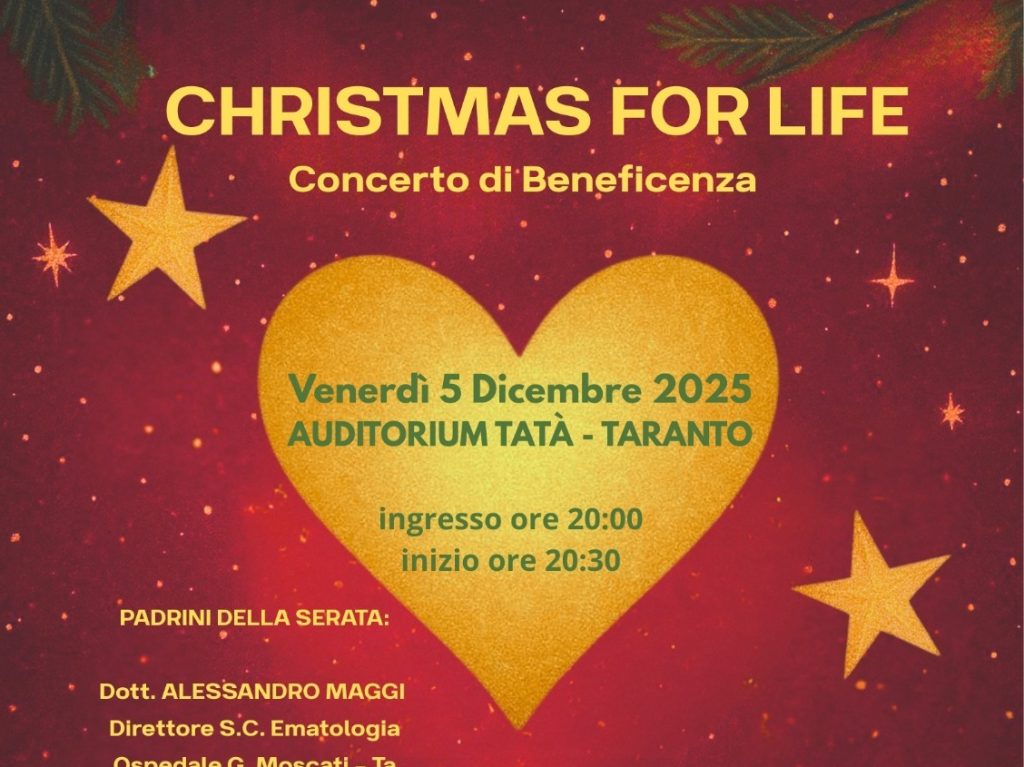 Note di solidarietà con il concerto Christmas for life