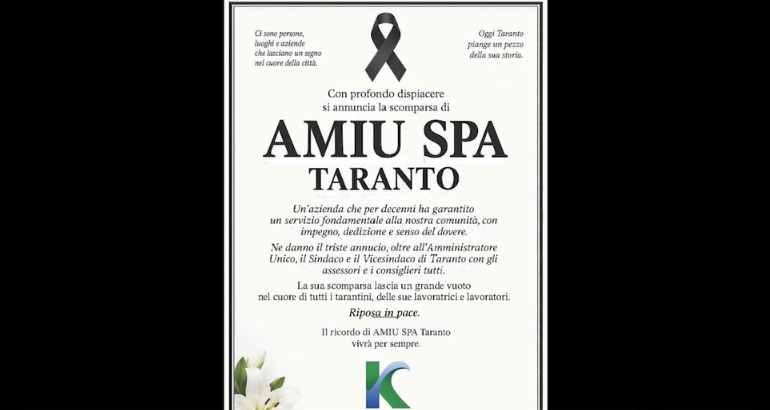 Dramma AMIU: rischia il fallimento