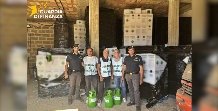 Sequestrate 43 tonnellate di Gas refrigerante